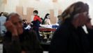 Población oculta en una base debido a los combates en Nagorno Karabaj