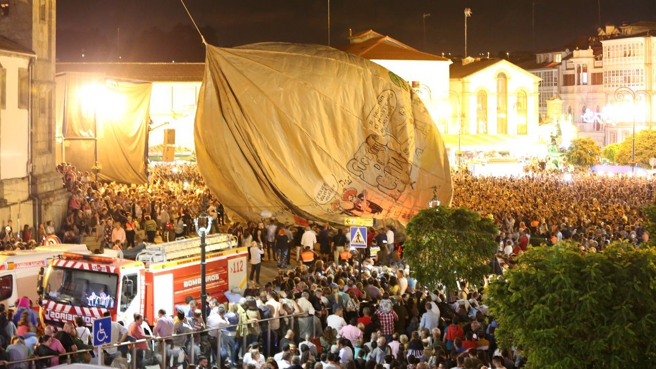 Y esta vez... el globo de Betanzos sí voló