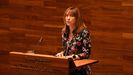 La consejera de Hacienda Ana Crcaba, en el pleno de la Junta General del Principado