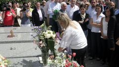 Homenaje a Miguel Ángel Blanco, edil de Ermua asesinado por ETA, en Faramontaos, (A Merca, Ourense  