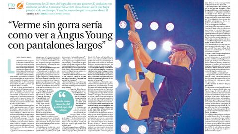 Fito presenta en Fugas su próximo concierto en A Coruña