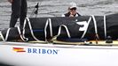 El rey Juan Carlos ya navega en Sanxenxo