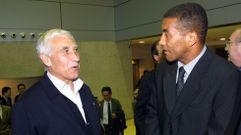 Arsenio Iglesias y Mauros Silva, en el ao 2003.