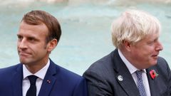 Macron y Johnson hablaron del conflicto pesquero en un aparte de la reunin del G20, celebrada en Roma