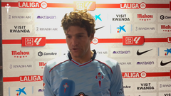 Marcos Alonso, tras el partido entre Celta y Atl�tico de Madrid de este s�bado en el Metropolitano.