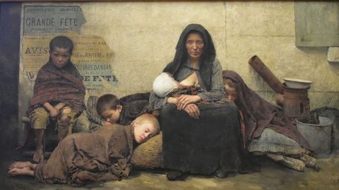 Sans asile (1883), de Fernand Pelez de Cordova. Paris Petit Palais 
