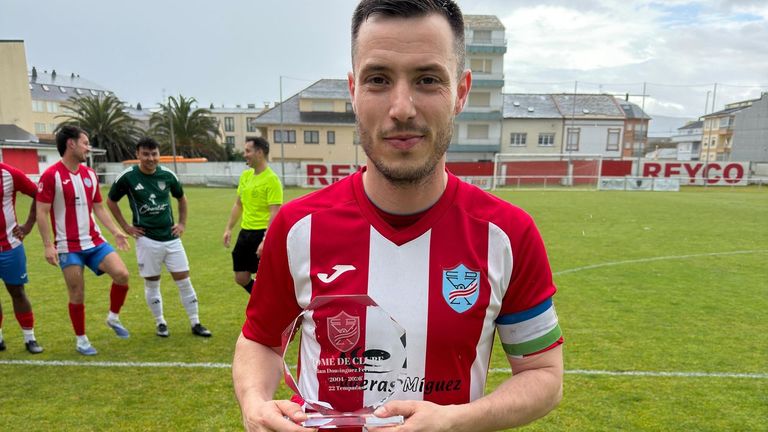 Cristian Domínguez, home de club do CD Foz: «Fun o futbolista ao que máis lle berrou Jesús Gayol»