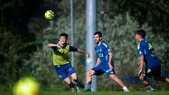 Dieguito Menndez, Lucas Ahijado y Enzo Prez, en El Requexn