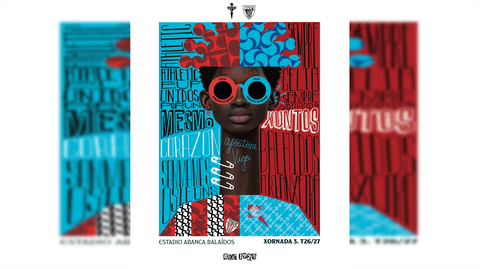 Cartel del Celta para el partido ante el Athletic Club, obra de
