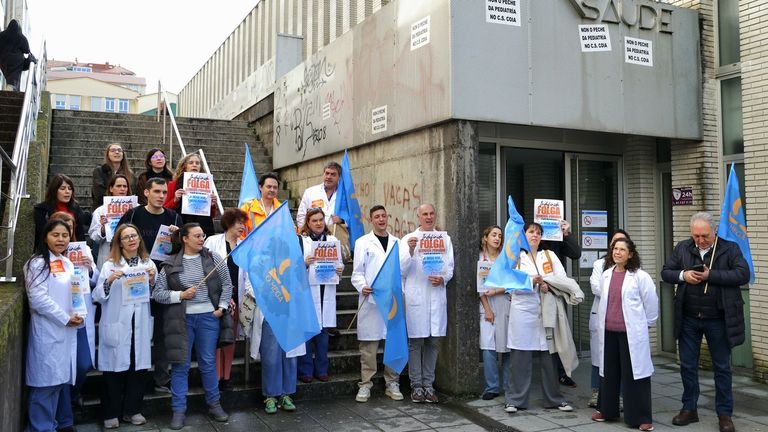 La huelga de los centros de salud logra suspender una de cada seis consultas en Vigo