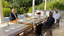 Don Juan Carlos junto al príncipe heredero de Abu Dabi.