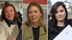 Remedios González, nueva alcaldesa de Rábade; Pilar García Porto, de Antas de Ulla; y Chus López, que podría serlo con el apoyo del PSOE