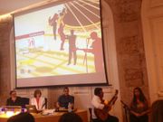 El cuadro flamenco Marina Romero, de Sevilla, actu� en el inicio de la jornada