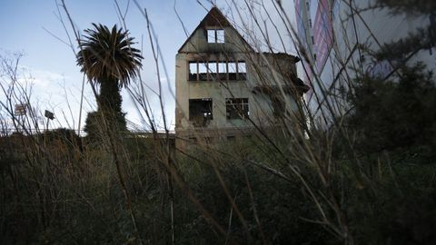 Estado en el que quedó casa Carnicero tras el incendio sufrido en verano