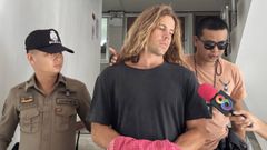 Daniel Sancho, hijo del actor Rodolfo Sancho,tras su detención en Tailandia