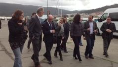 El presidente de Portos de Galicia visita Laxe