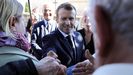 Emmanuel Macron en un homenaje a la Constitución
