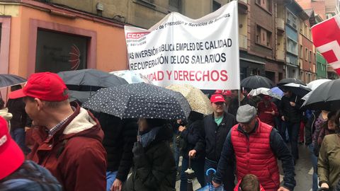 Manifestacin del 1 de Mayo en Mieres