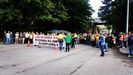 Manifestación de los trabajadores de Saint Gobain en Avilés