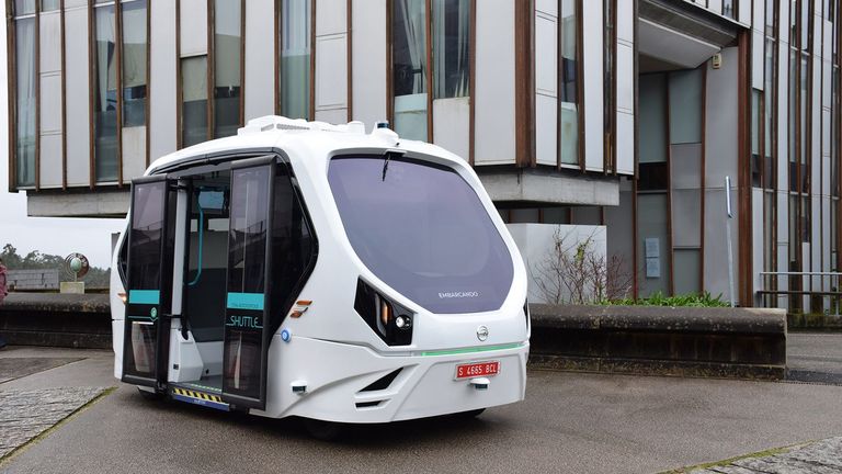 El campus de Vigo, primero de España con un servicio de vehículo autónomo