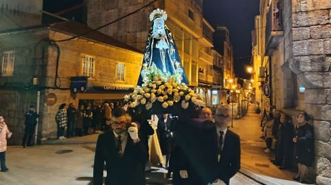 Procesión de la Virgen de los Dolores en Rianxo