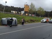Protecci�n Civil se traslad� a la zona para auxiliar a las accidentadas