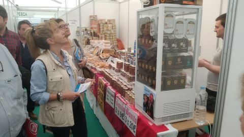 Paloma G�zquez en la Feria del Salm�n de Cornellana