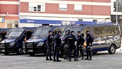Imagen de archivo de dispositivo de seguridad de la Policía Nacional en Vigo