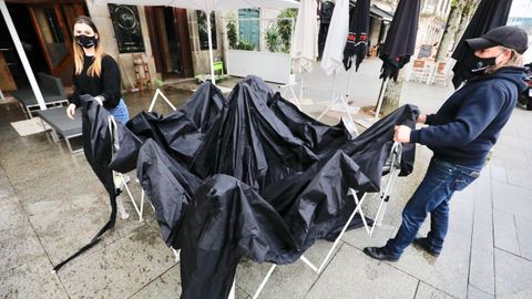 Reapertura de los bares en Vigo