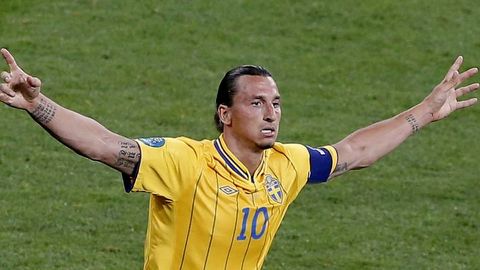 Ibrahimovic, en la pasada Eurocopa con Suecia