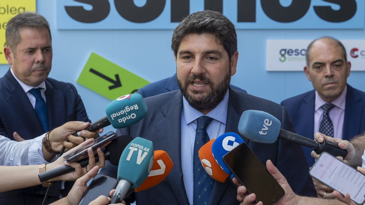 El presidente en funciones de la Región de Murcia, Fernando López Miras.