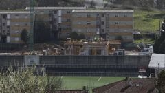 Estado actual en el que se encuentran las obras de construcción del nuevo cuartel de la Guardia Civil en Santiago