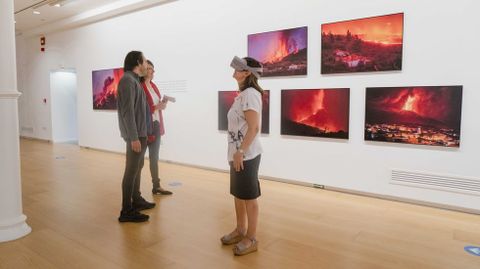 Exposicion «La Palma. Volcán y vida», en la sala de exposiciones Afundacion