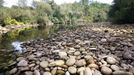 Aspecto del Lrez aguas arriba de la captacin de Pontevedra en la sequa del 2011