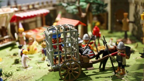 A mostra consta de cinco dioramas con distintas recreacións