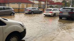 Inundaciones en la rúa Areal de Portonovo
