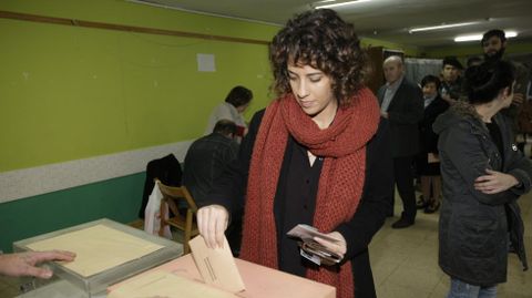 Alexandra Fernndez, candidata de En Marea por Pontevedra.  