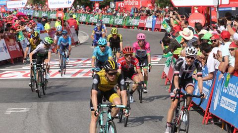 La llegada de la etapa de La Vuelta a Luntra