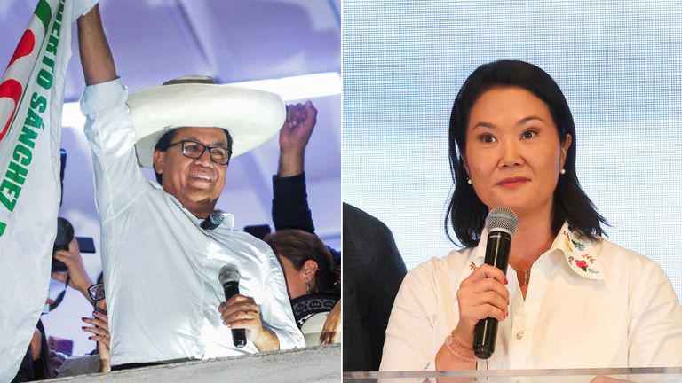 Sánchez y Fujimori pelean cada voto en las elecciones a la P