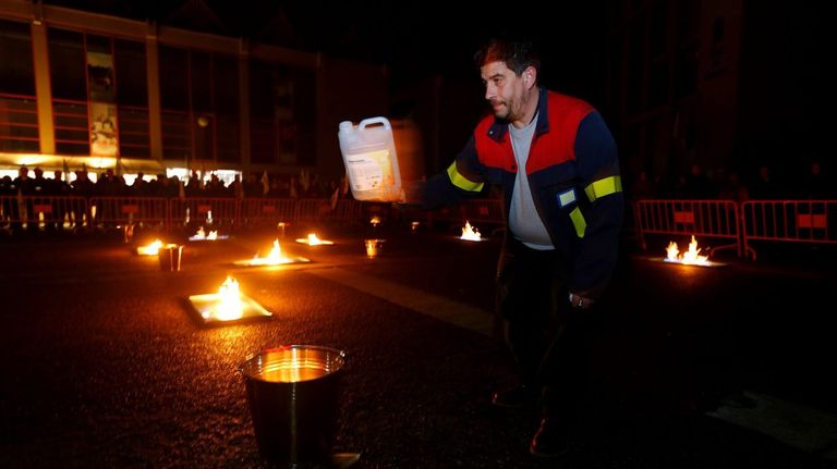Protesta por la situación de Alcoa, en Xove