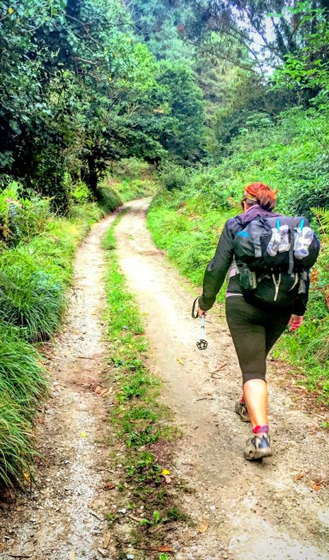 Sendero junto al Nonaya, a la salida de Salas