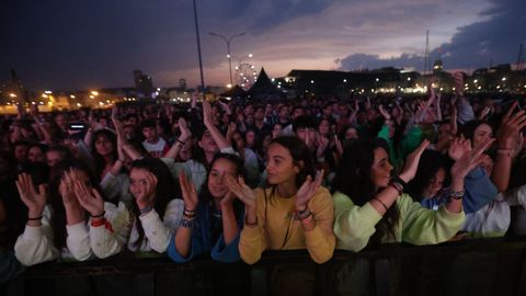 Concierto de La La Love You en el muelle de Trasatlnticos