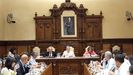 Corporacin gijonesa durante el Pleno Municipal de Gijn.