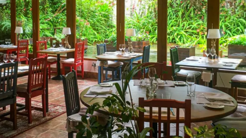 Vistas del interior del restaurante Cabo Vidio