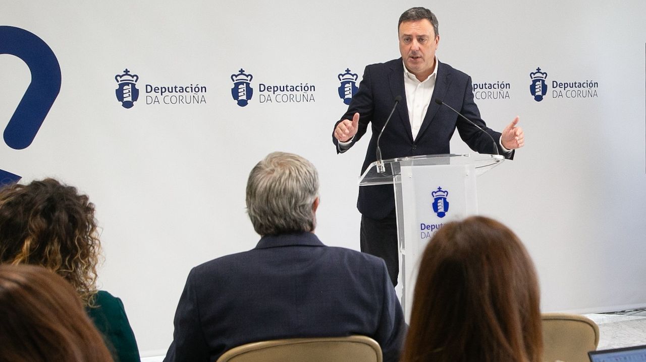 Valent�n Gonz�lez Formoso, en un acto p�blico.