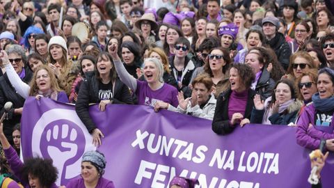El ao pasado miles de mujeres se manifestaron en las calles de Lugo 