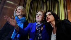 De izquierda a derecha, las diputadas conservadoras Sarah Wollaston, Anna Soubry y Heidi Allen
