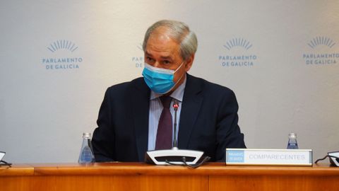 Jos Tom, presidente de la Diputacin de Lugo, el da que present los presupuestos de ese organismo provincial en el Parlamento gallego