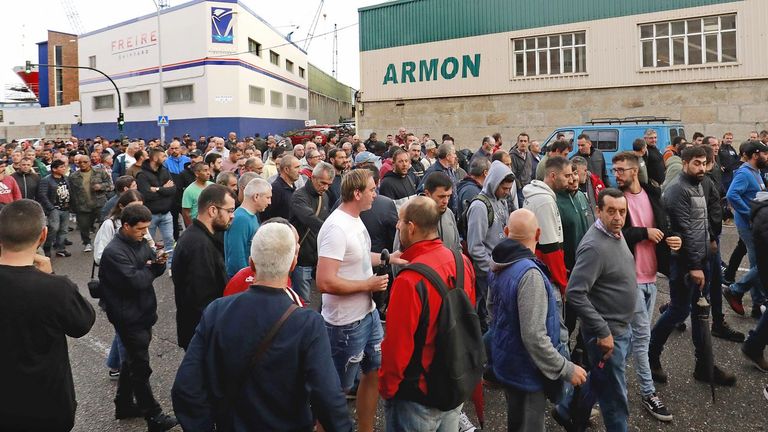 El naval amenaza con una huelga tras el accidente mortal de un trabajador en Armón