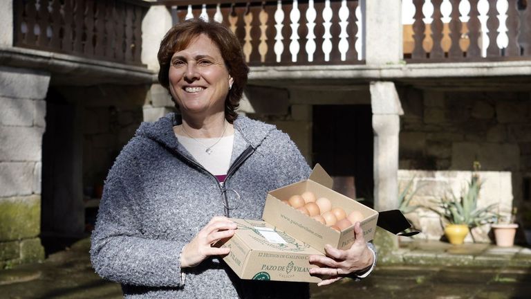 Los huevos camperos prémium de Antas de Ulla llegan al mercado: una «delicia escasa y única»